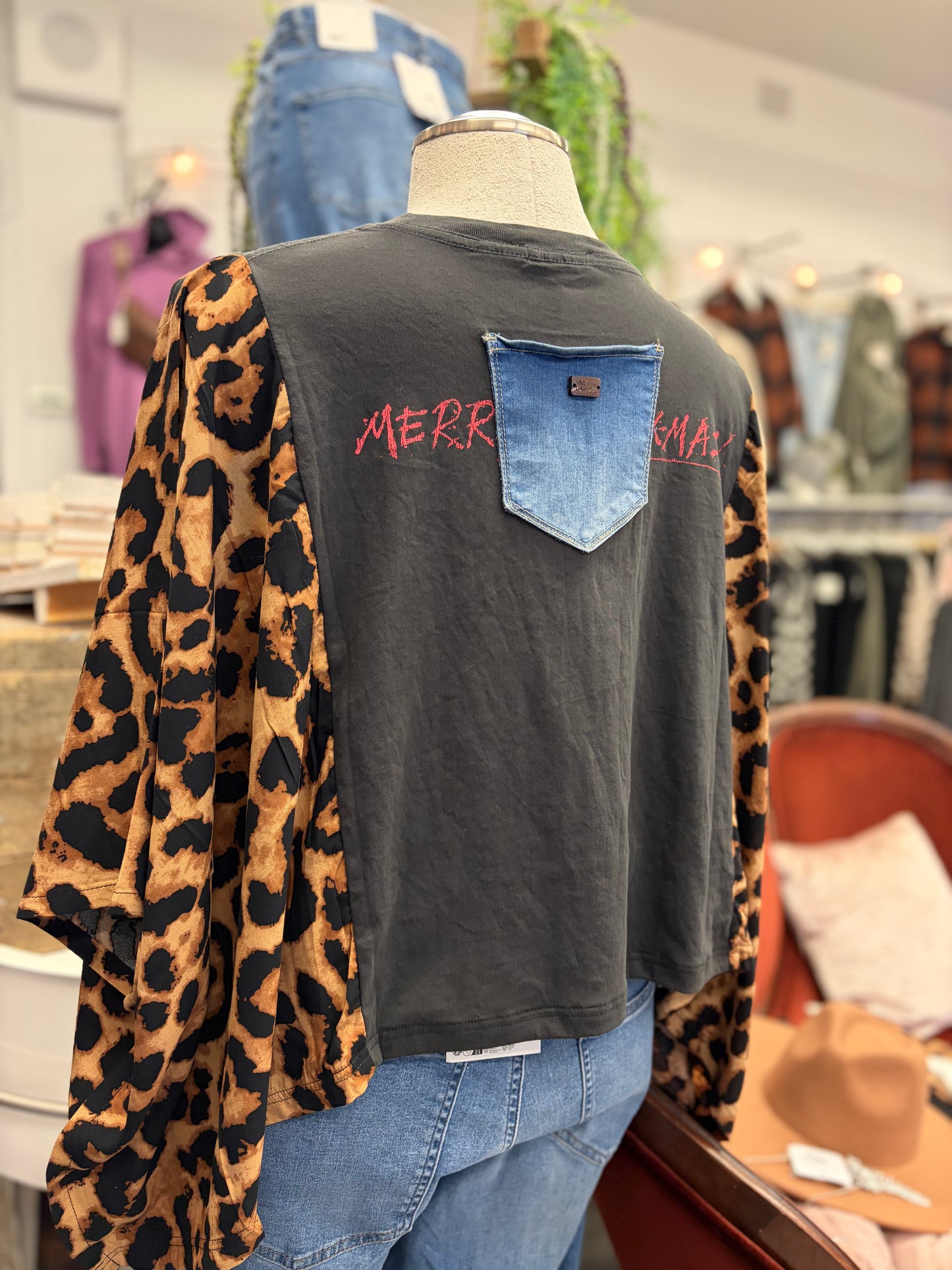 The Banded Pullover Top (Guns N Roses Santa)