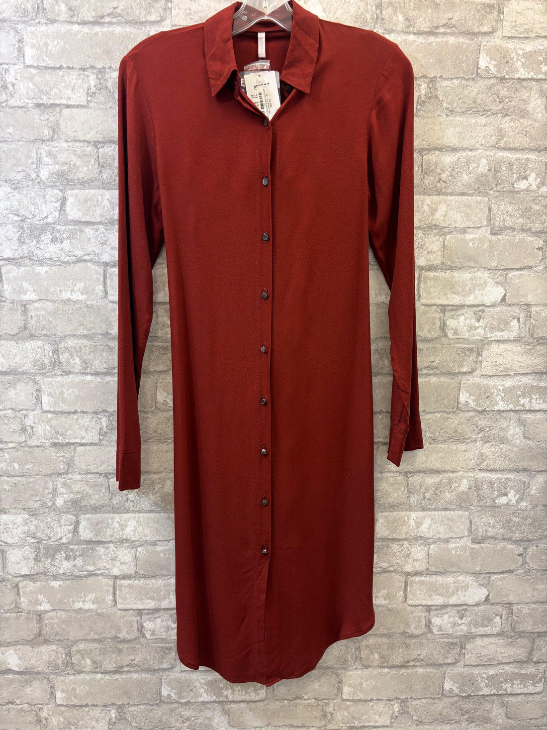 Lez n Lez Rust Long Sleeve Dress