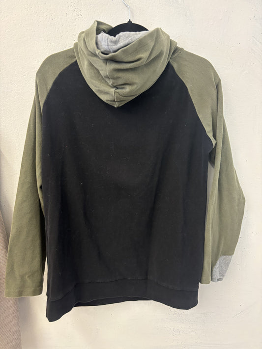 PRELOVED AMPERSAND GREEN/BLACK SWEATER (LARGE)