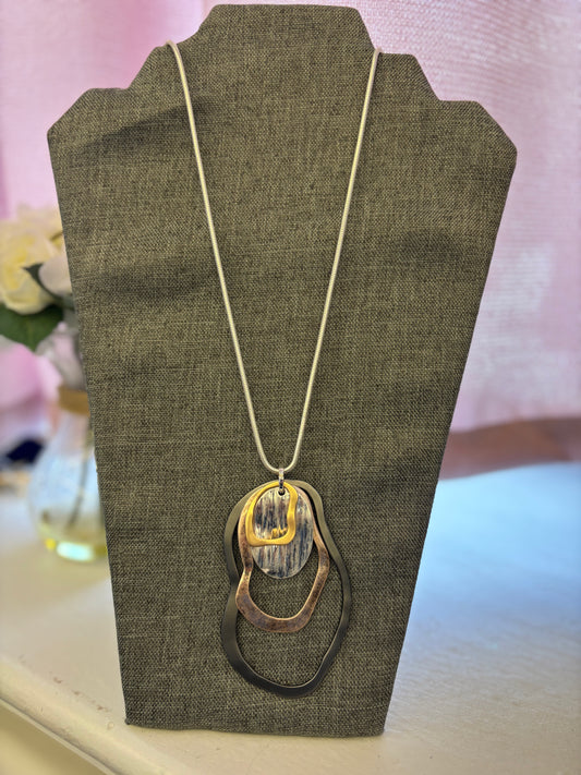 Abstract Trio Necklace