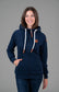 Wanakome Hera Oxford Blue Full-Zip Sweater