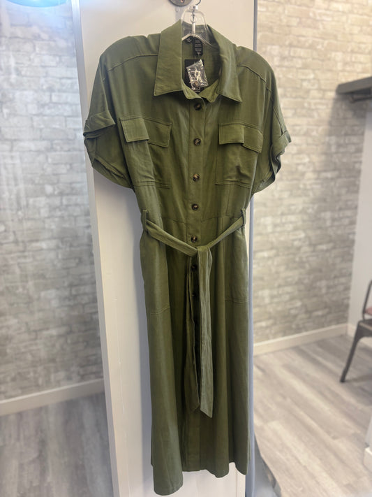Papillon - Olive Button Dress