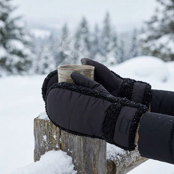 Puff Mittens - Black