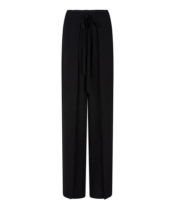 Esqualo - Overlap Wide Crinkle Trousers