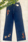 Charlie B - Flare Jeans with Floral Embroidery