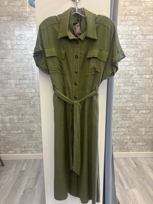 Papillon - Olive Button Dress