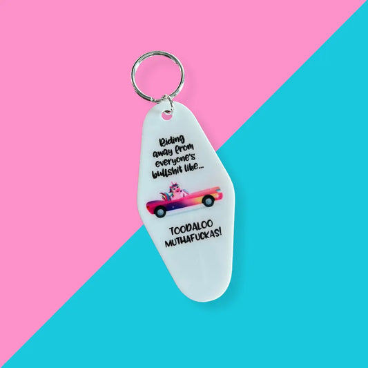 Running away from everyone’s bullshit keychain