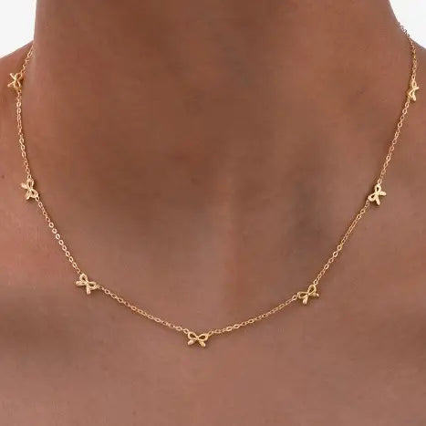 18K Bow Necklace