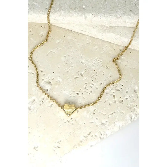Classic Mini Heart Necklace - Gold