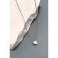 Stainless Steel Mini Heart Necklace - Silver
