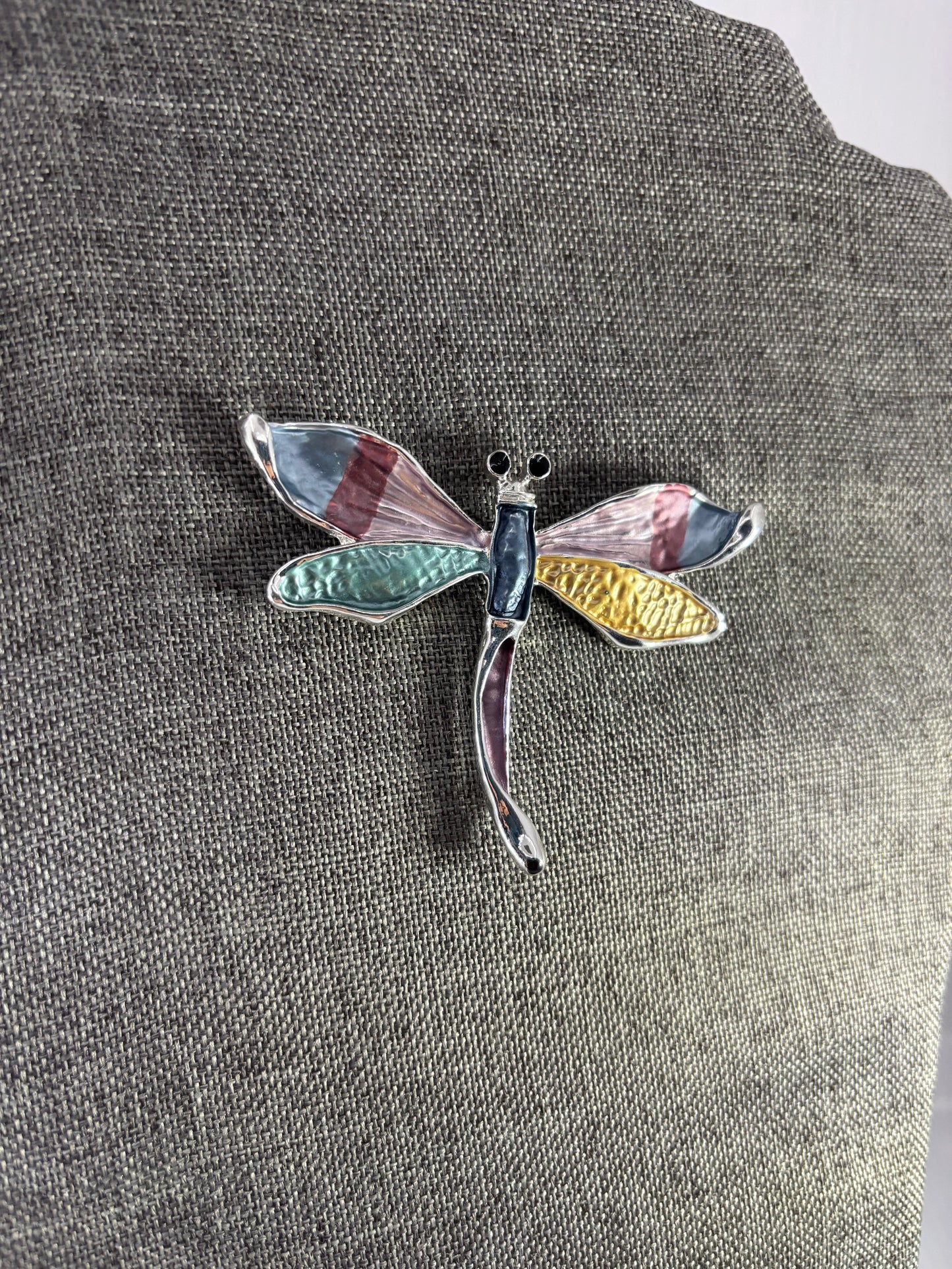 Dragonfly Multi Colour Magnetic Brooch