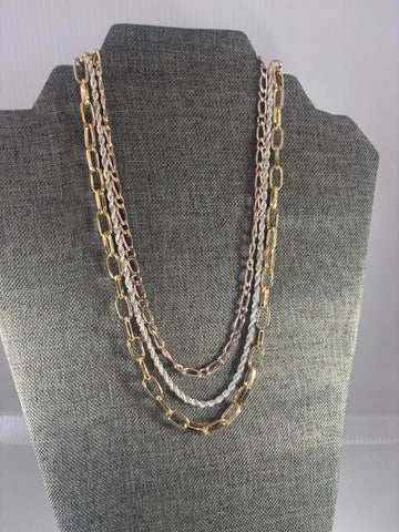 Multi Trio Paper Clip Mix (9 Necklaces in 1)