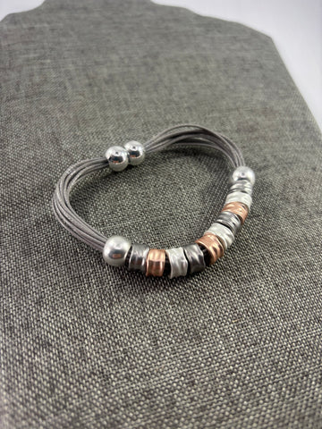 Magnetic Clasp Multi Colour Bracelet