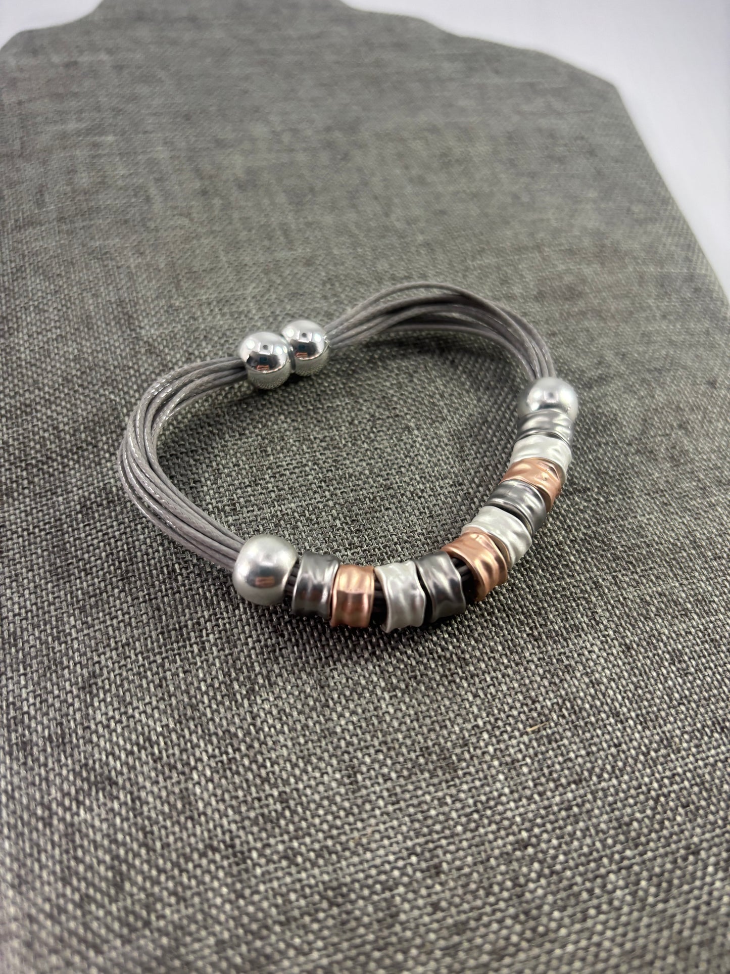 Magnetic Clasp Multi Colour Bracelet