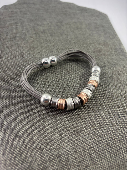 Magnetic Clasp Multi Colour Bracelet