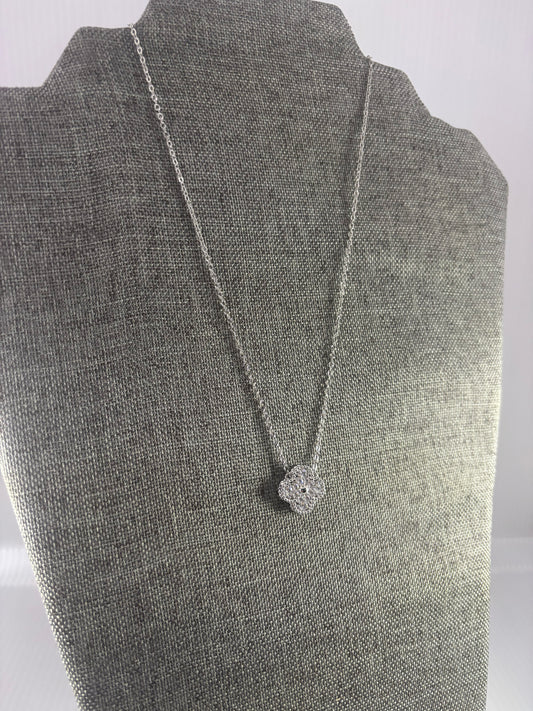 Four Leaf Clover Crystal Necklace