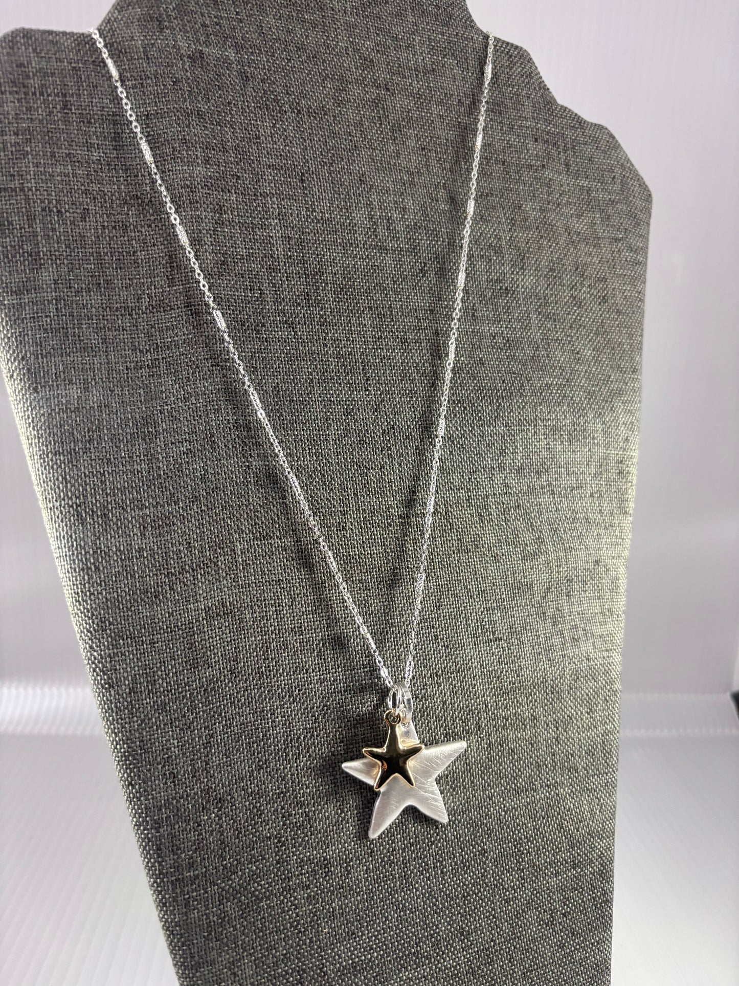 Long star necklace