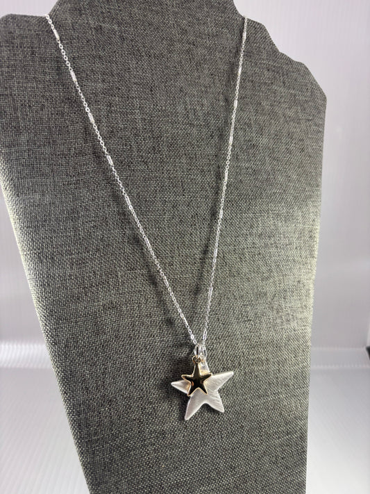 Long star necklace