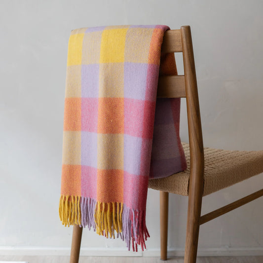ICHI IANINA PLAID SCARF
