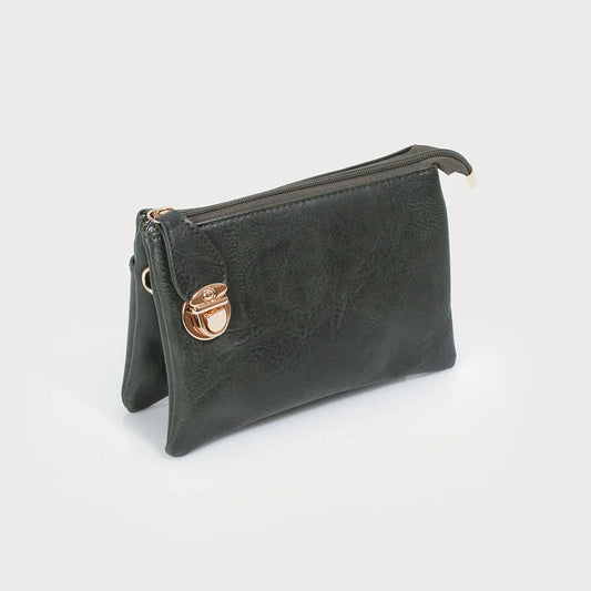 7012 - Triplet Crossbody Bag - E Olive
