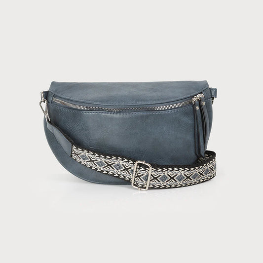 7129 Semi Circle Sling Bag - Navy