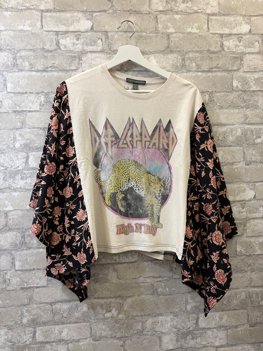 The Banded Pullover Top (Def Leopard)