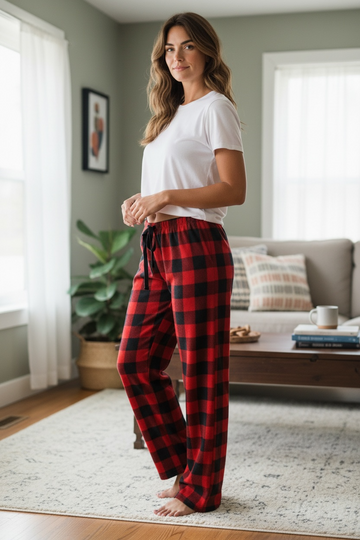 Buffalo Plaid Fleece Pants