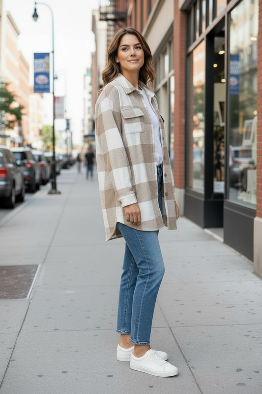 Black Friday - The Muskoka Long Shacket - Sand