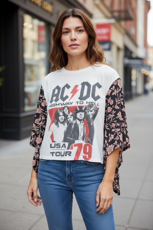 The Banded Pullover Top (AC/DC)