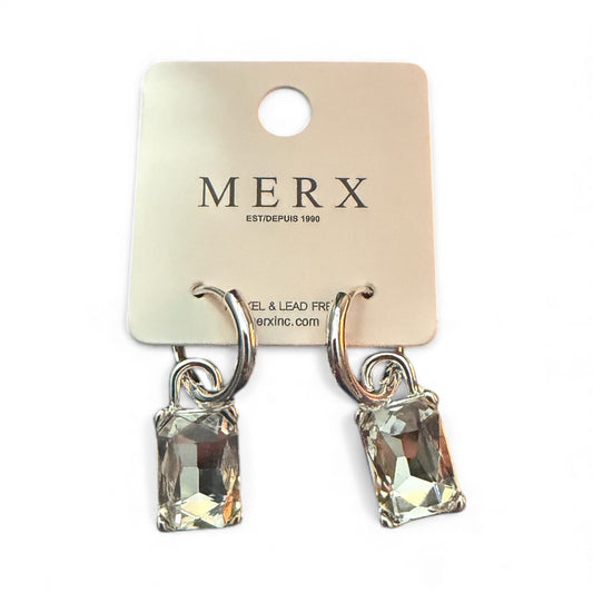 14249 - Merx Dangle Hoop Earrings - Silver