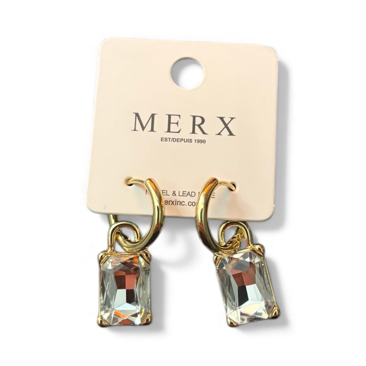 142491 - Merx Dangle Hoop Earrings - Gold