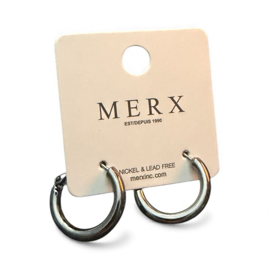 4974 - Merx Gunmetal Hoop Earrings (20mm)