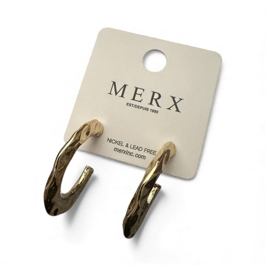 56751 - Merx Hammered Earrings - Gold