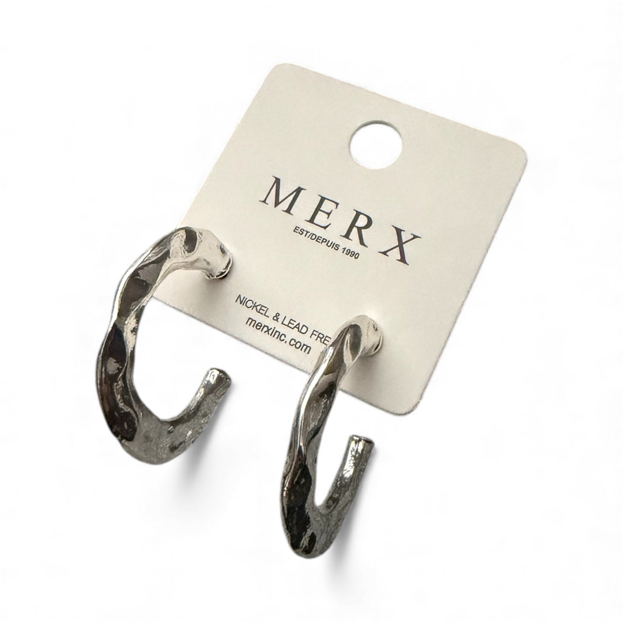 5675 - Merx Hammered Earrings - Gold