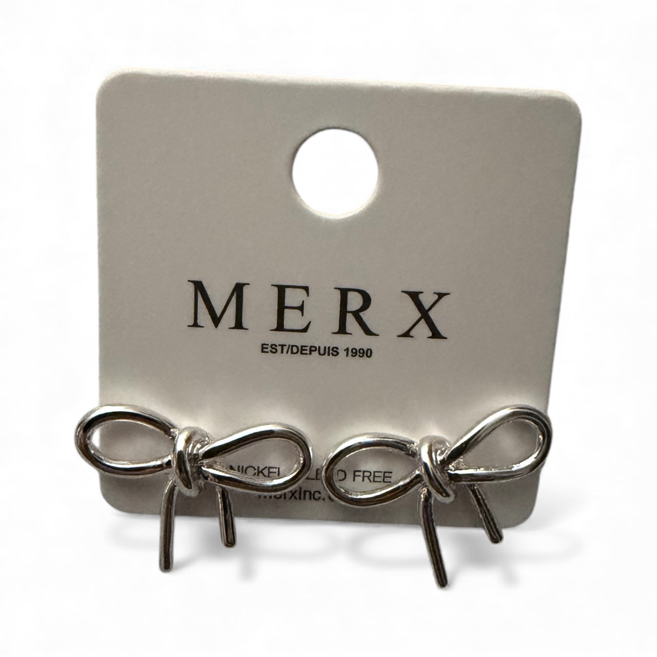 14348 - Merx Bow Earrings - Silver