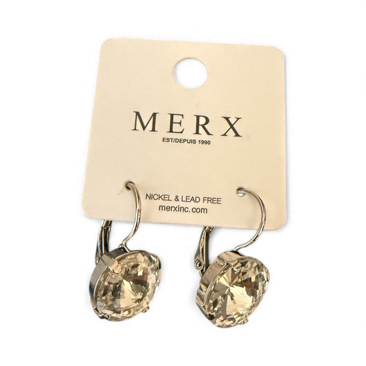 12100 - Merx Crystal Earrings - Silver