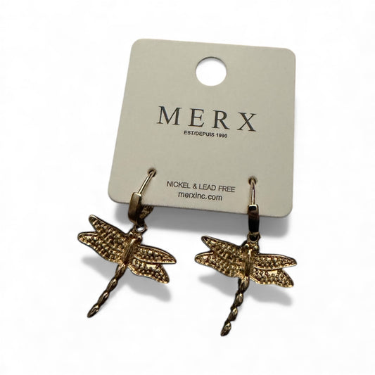56891 - Merx Dragonfly Earrings - Gold