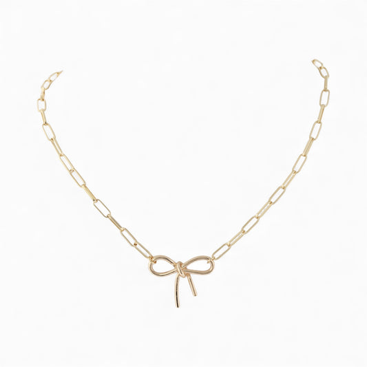 143481 - Merx Bow Necklace - Gold