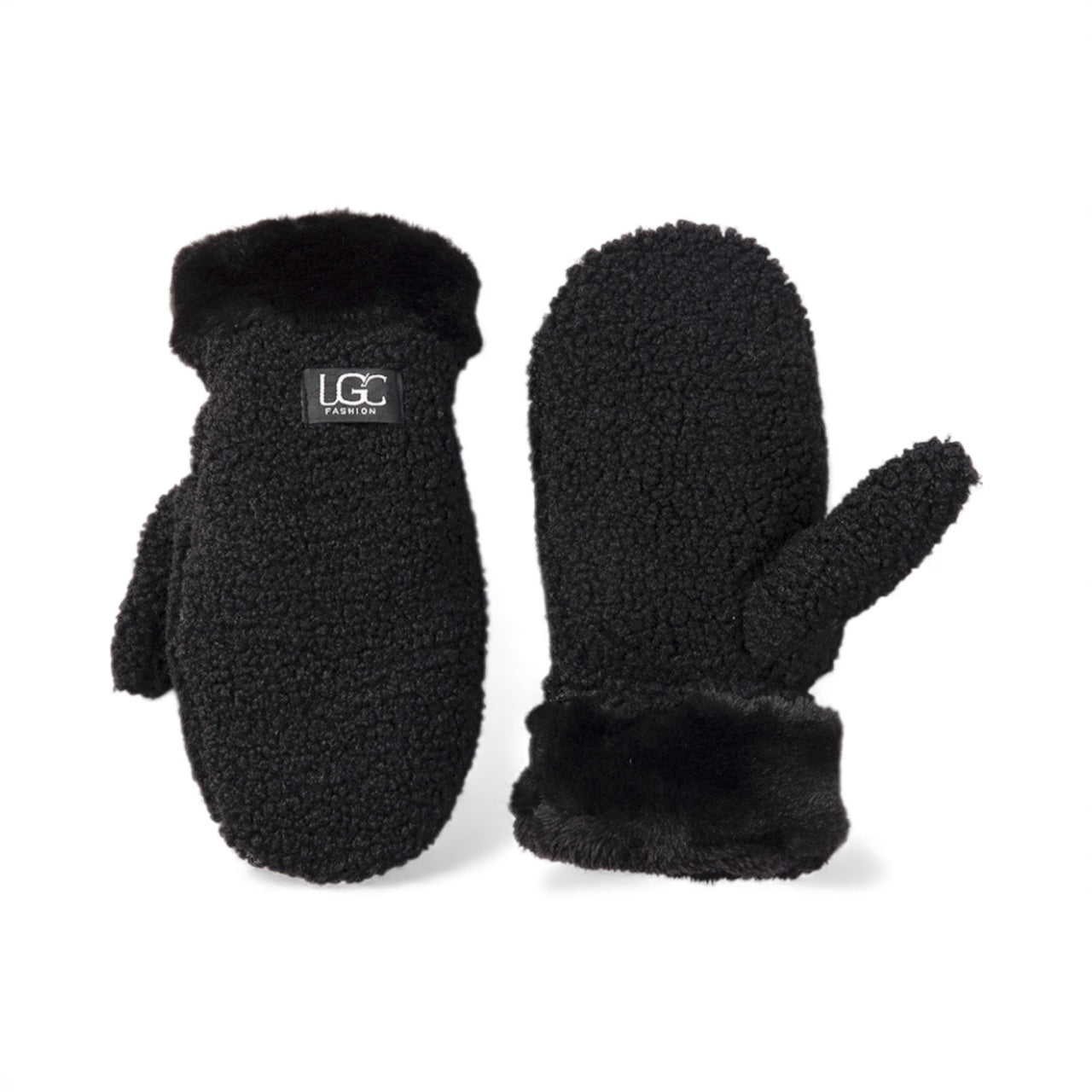 Sherpa Mittens - Black