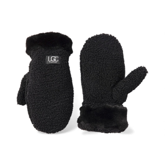 Sherpa Mittens - Black
