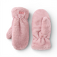 Faux Fur Mittens - Pink