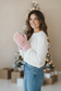 Faux Fur Mittens - Pink