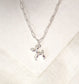 Balloon Dog Necklace - Silver