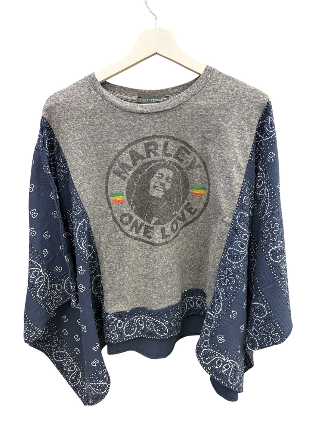 Bob Marley - Bandana Banded Pullover by Shannon Passero