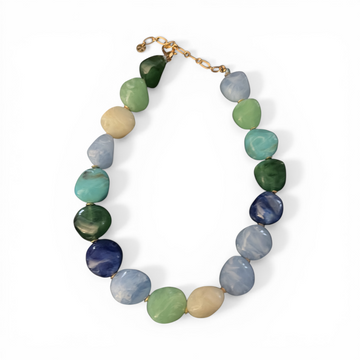 6715 - Blue Stone Pendant Necklace