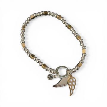 12484 stretchable bracelet with wings