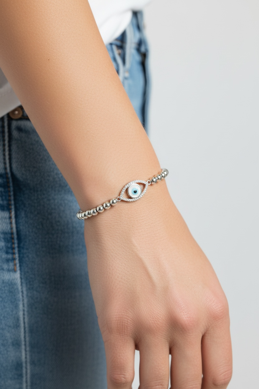 5904 evil eye stretchy bracelet