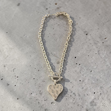 6709 Heart Necklace Silver