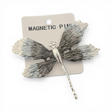 6857 magnetic brooch, dragonfly black