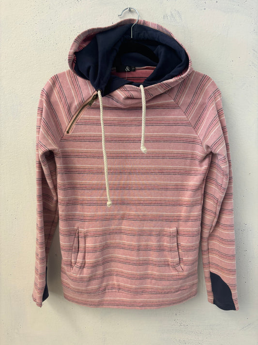 PRELOVED - AMPERSAND PINK STRIPPED SWEATER